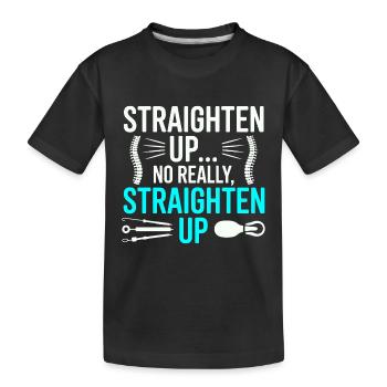 Lizenzierter DC Muskuloskelettale Strukturelle Gesundheit - Kinder Premium Bio T-Shirt - Schwarz - Vorne