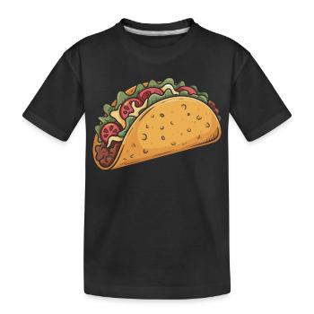 Cartoon Taco Fiesta - T-shirt bio Premium Enfant - noir - Devant