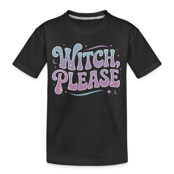 Sorcellerie Sorcière S’il vous plaît adore Sorcellerie Lanceuse de sorts - T-shirt bio Premium Enfant - noir - Devant