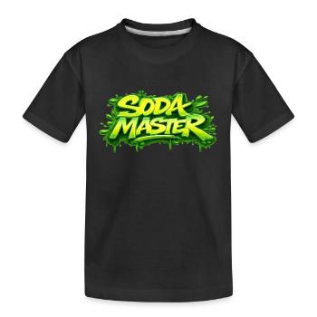SODA MASTER - Kids' Premium Organic T-Shirt - black - Front