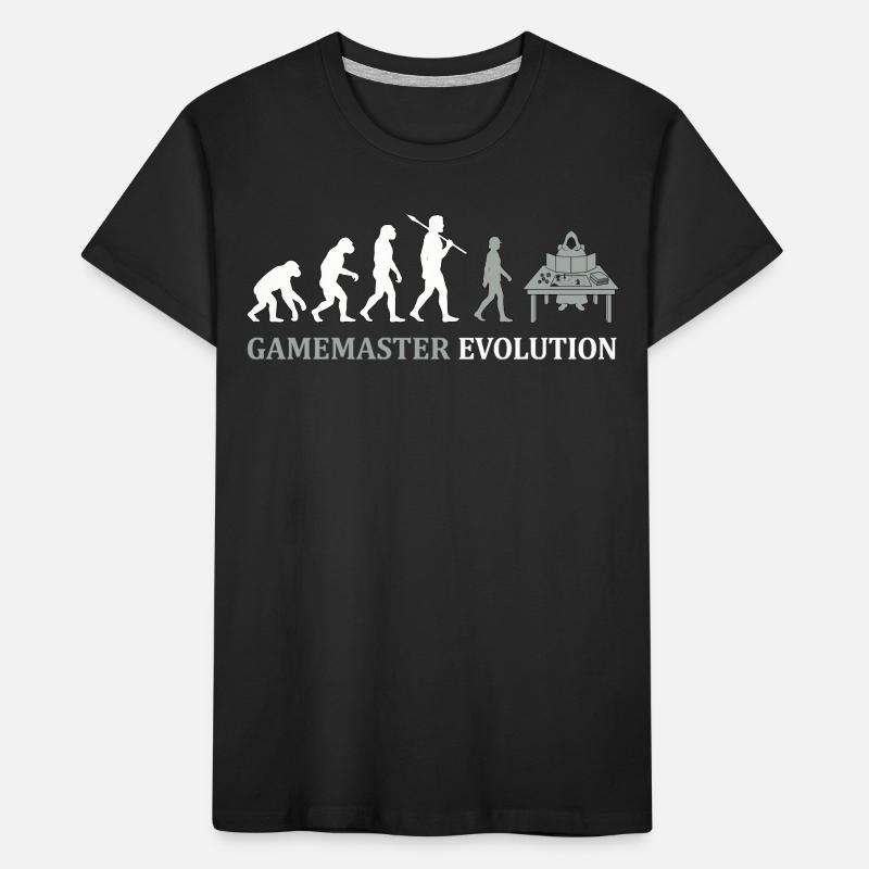 Gamemaster Evolution – Tabletop RPG Design Kinder Premium Bio T-Shirt
