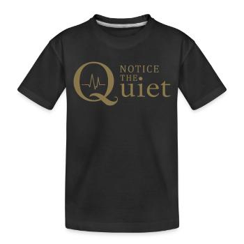 Remarquez la pleine conscience et le silence silencieux - T-shirt bio Premium Enfant - noir - Devant