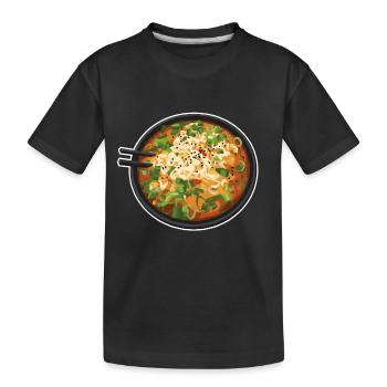 Ramen Designs: Japanese Soup and Instant Noodles - Kids' Premium Organic T-Shirt - black - Front