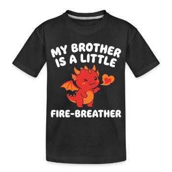 Sœur Dragon Mignonne Sœur - T-shirt bio Premium Enfant - noir - Devant