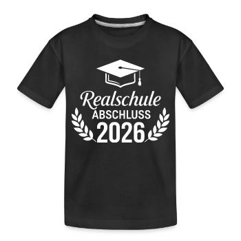 Certificat de fin d’études secondaires 2026 Diplômé - T-shirt bio Premium Enfant - noir - Devant
