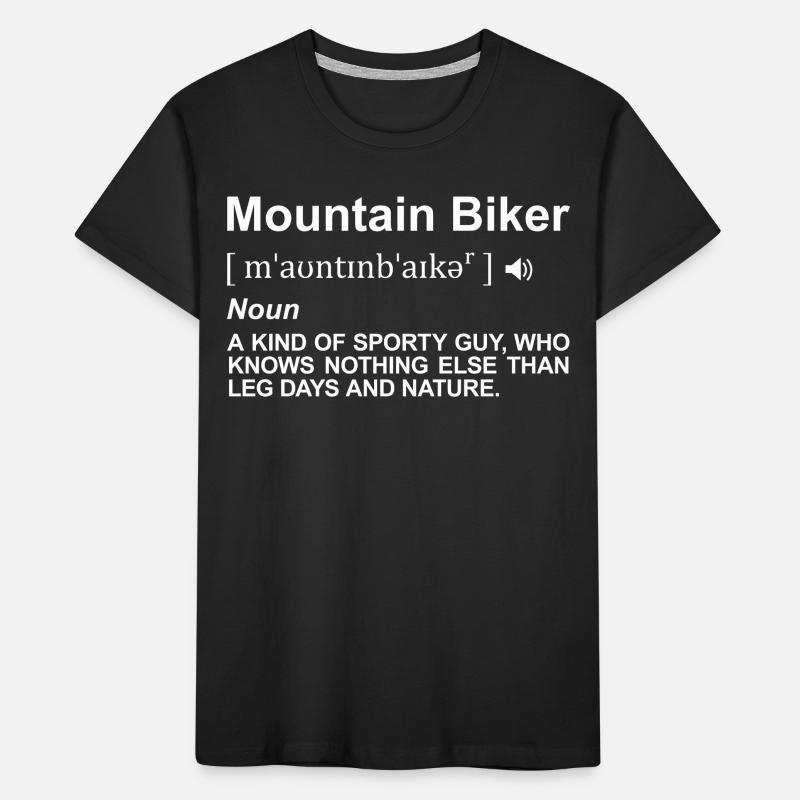 Mountain Biker Dictionary Kids' Premium Organic T-Shirt