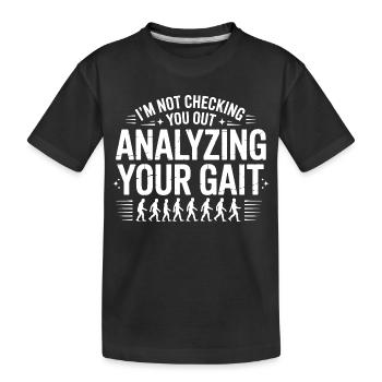 Je vais analyser ta démarche - T-shirt bio Premium Enfant - noir - Devant