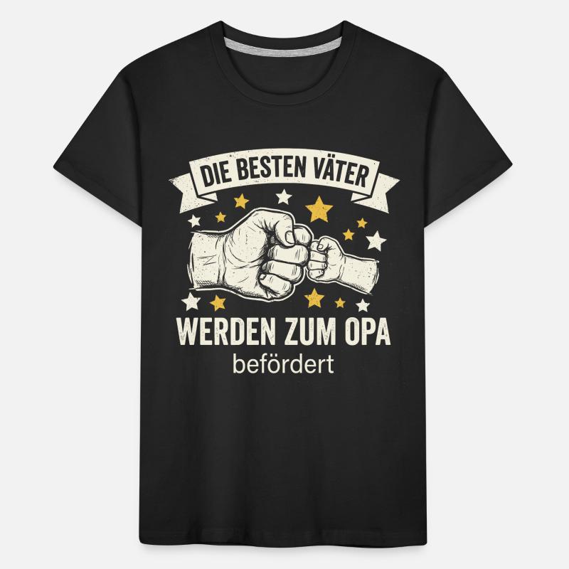 Die Besten Väter Werden Zum Opa Befördert I Geburt Kinder Premium Bio T-Shirt