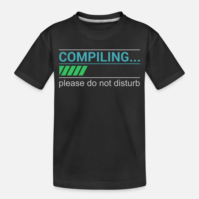 T-shirt Programmeur drôle - Compilation, s’il vous plaît - T-shirt bio Premium Enfant - noir