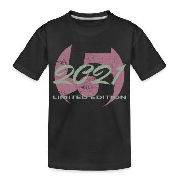 5. Geburtstag 2021 Jungen und Mädchen Geschenk - Kinder Premium Bio T-Shirt - Schwarz - Vorne