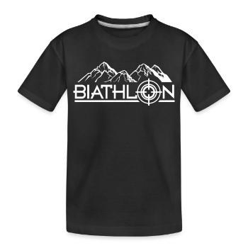 biathlon  - T-shirt bio Premium Enfant - noir - Devant