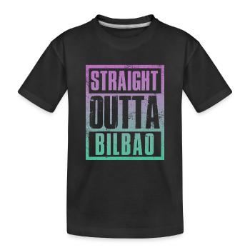 Directement sorti de Bilbao - T-shirt bio Premium Enfant - noir - Devant
