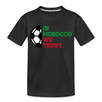 Au Maroc, nous avons confiance - T-shirt bio Premium Enfant - noir - Devant