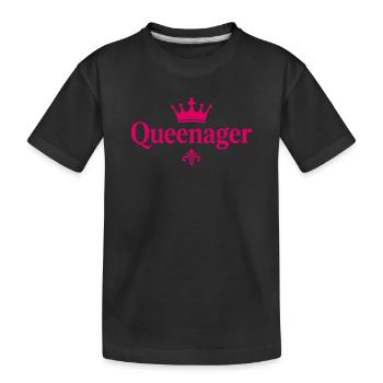 Queenager Krone für stolze junggebliebene Frauen - T-shirt bio Premium Enfant - noir - Devant
