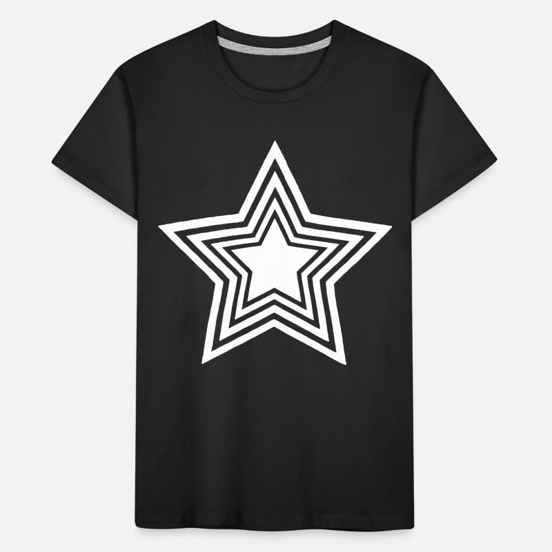 Infinite White Star Kids' Premium Organic T-Shirt