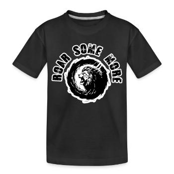 Löwenbrüller Einige stärker - Kinder Premium Bio T-Shirt - Schwarz - Vorne