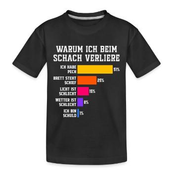 Why I lose at squash Squash - Kids' Premium Organic T-Shirt - black - Front