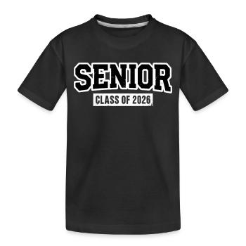 PROMOTION DE TERMINALE 2026 Diplômés Fiers - T-shirt bio Premium Enfant - noir - Devant