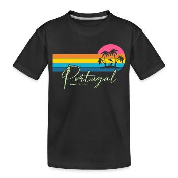 Portugal - T-shirt bio Premium Enfant - noir - Devant