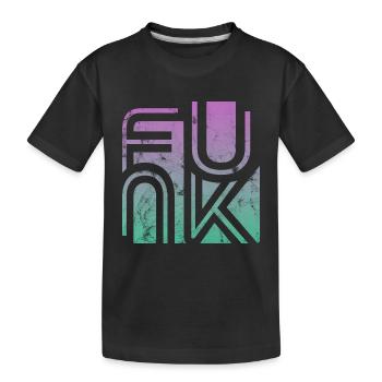 Funk Vintage - Kids' Premium Organic T-Shirt - black - Front