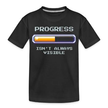 Progrès invisible | Travail social - T-shirt bio Premium Enfant - noir - Devant