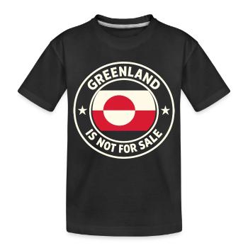 Groenland Groenland Pas à vendre Drôle - T-shirt bio Premium Enfant - noir - Devant