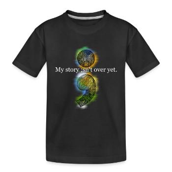 Point-virgule zen - T-shirt bio Premium Enfant - noir - Devant