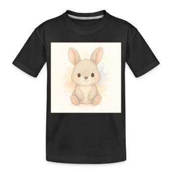 Kindermotiv_Haeschen - Kinder Premium Bio T-Shirt - Schwarz - Vorne