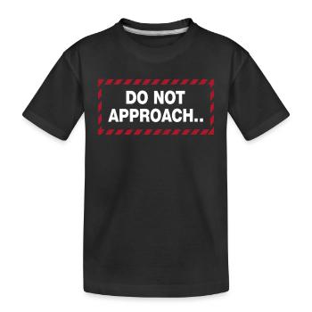Déclaration de distance d’avertissement - T-shirt bio Premium Enfant - noir - Devant