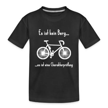 Défi VTT : Dire Hobby - T-shirt bio Premium Enfant - noir - Devant