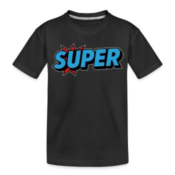 Lettrage rétro à l’ancienne - T-shirt bio Premium Enfant - noir - Devant