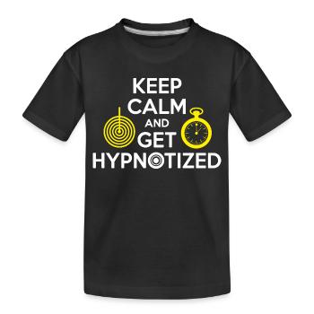 Hypnotiseur Reste calme Fais-toi hypnotiser Professionnel clinique - T-shirt bio Premium Enfant - noir - Devant