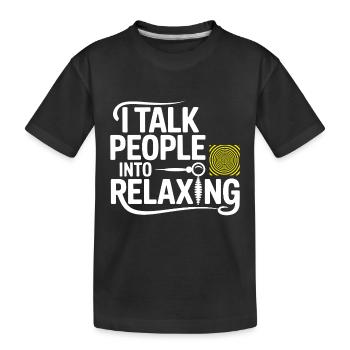 Zertifizierter klinischer Spezialist für verbale Induktion - Kinder Premium Bio T-Shirt - Schwarz - Vorne