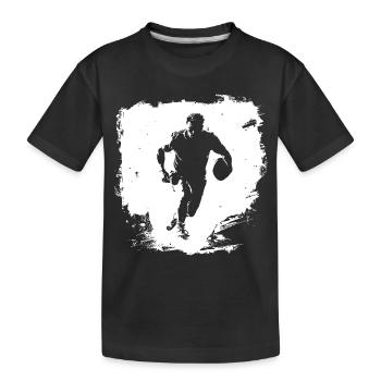 Rugby Street Art - Kids' Premium Organic T-Shirt - black - Front