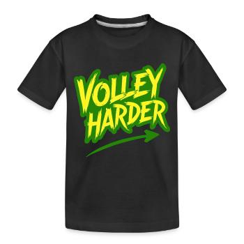 Volley Plus Padel Tennis Puissance Dire - T-shirt bio Premium Enfant - noir - Devant