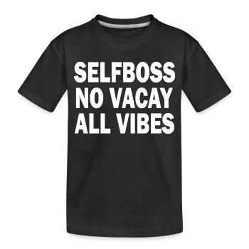 businessperson - Kids' Premium Organic T-Shirt - black - Front