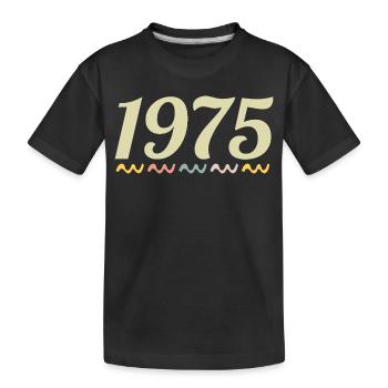 1975 - Kinder Premium Bio T-Shirt - Schwarz - Vorne