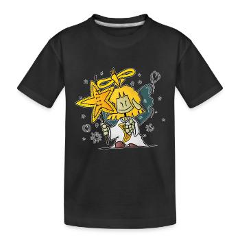 Micol - le pousseur d’étoile / - T-shirt bio Premium Enfant - noir - Devant