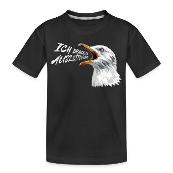 Ostsee BRAUCHE EINE AUSZEIT IN FEHMARN Lustig - Kinder Premium Bio T-Shirt - Schwarz - Vorne