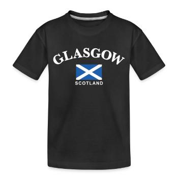 Glasgow, Écosse - T-shirt bio Premium Enfant - noir - Devant
