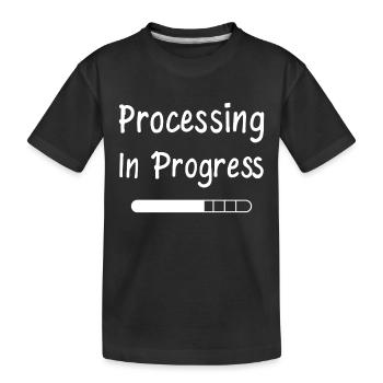 Instruction de la barre de chargement en cours de traitement - T-shirt bio Premium Enfant - noir - Devant