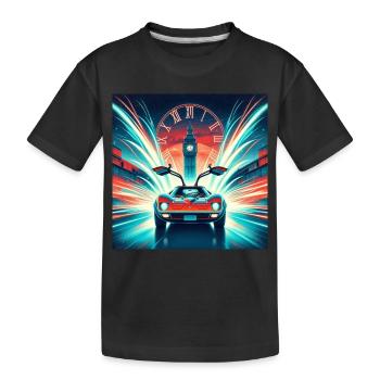RETOUR VERS LE FUTUR RETRO VINTAGE - T-shirt bio Premium Enfant - noir - Devant