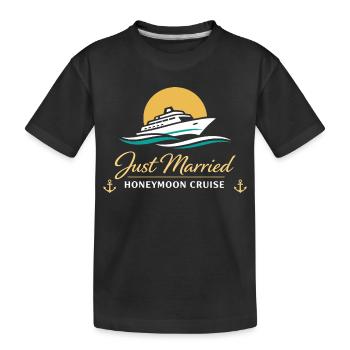 Lune de miel : couples cadeaux mariés - T-shirt bio Premium Enfant - noir - Devant