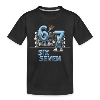 67 Six Six Y3K Handball - T-shirt bio Premium Enfant - noir - Devant