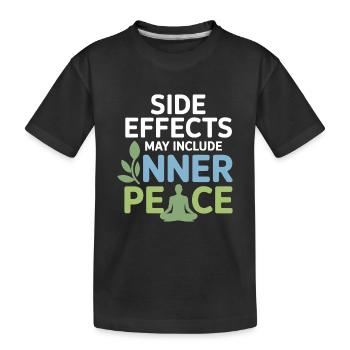 Naturopathe Effets secondaires Professionnel de la paix intérieure - T-shirt bio Premium Enfant - noir - Devant