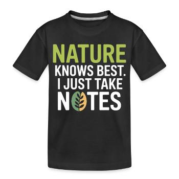Certified Clinical Biological Systems Observer  - Kids' Premium Organic T-Shirt - black - Front