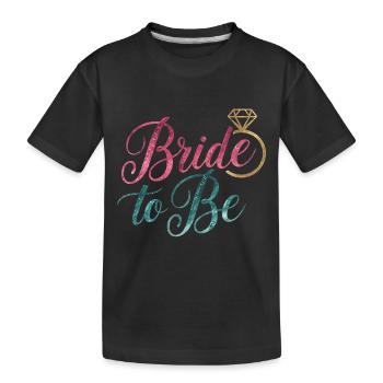 Future mariée - T-shirt bio Premium Enfant - noir - Devant