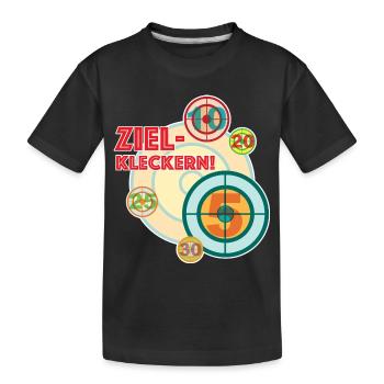 Déversement de cible - parce que quelque chose tourne toujours mal - T-shirt bio Premium Enfant - noir - Devant