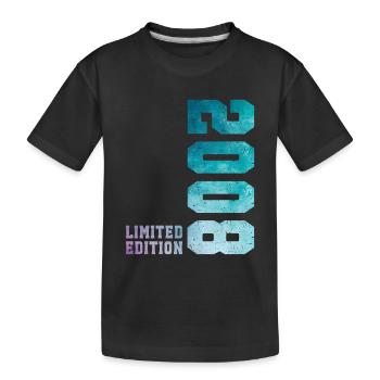 2008 Édition Limitée 18 ans anniversaire - T-shirt bio Premium Enfant - noir - Devant