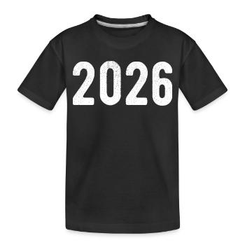 2026 - T-shirt bio Premium Enfant - noir - Devant
